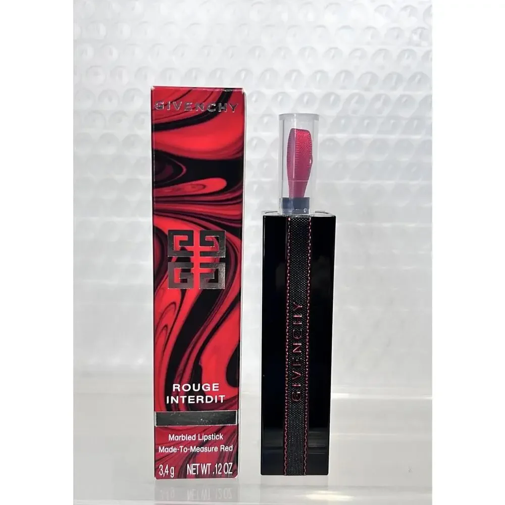 Givenchy Rouge Interdit #25‎ Revelateur Ltd. Ed. Marble Lipstick (Red) NIB